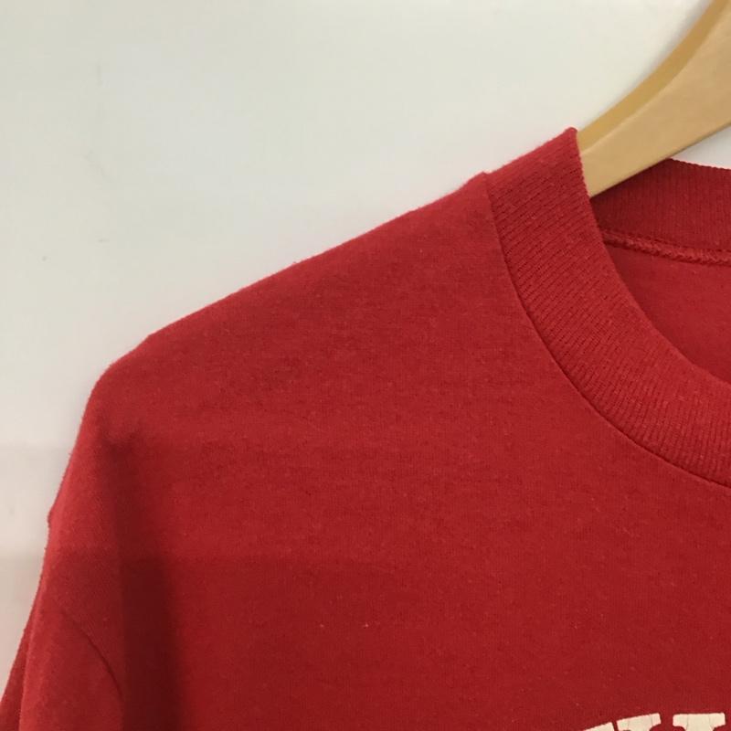 ジャージーズ JERZEES Tシャツ 半袖 半袖カットソー プリントTシャツ クルーネックカットソー L プリント 赤 / レッド /  メンズ USED 古着 中古 10147013