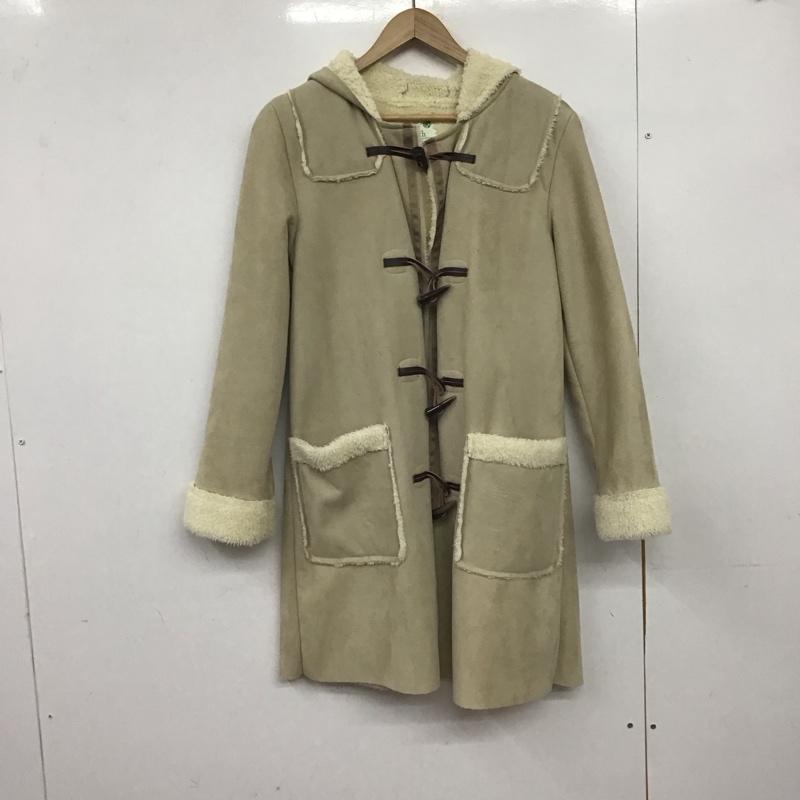アースミュージックアンドエコロジー earth music&ecology コート コート一般 ダッフルコート ロングコート アウター S 無地 ベージュ / ベージュ /  レディース USED 古着 中古 10147027
