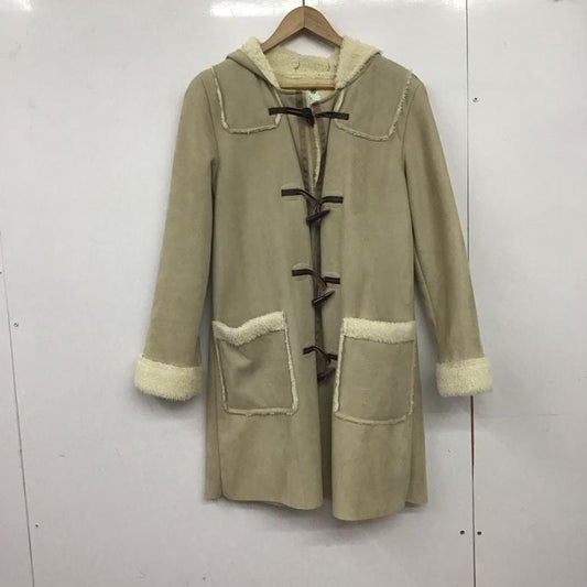 アースミュージックアンドエコロジー earth music&ecology コート コート一般 ダッフルコート ロングコート アウター S 無地 ベージュ / ベージュ /  レディース USED 古着 中古 10147027