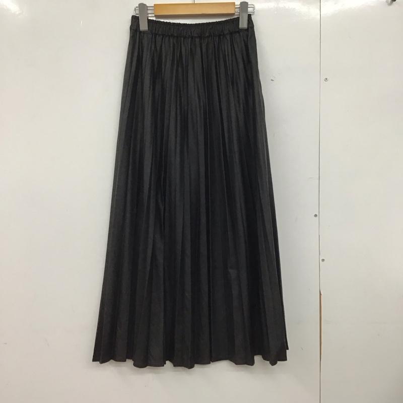ニコアンド niko and... スカート ロングスカート M 無地 黒 / ブラック /  レディース USED 古着 中古 10147032