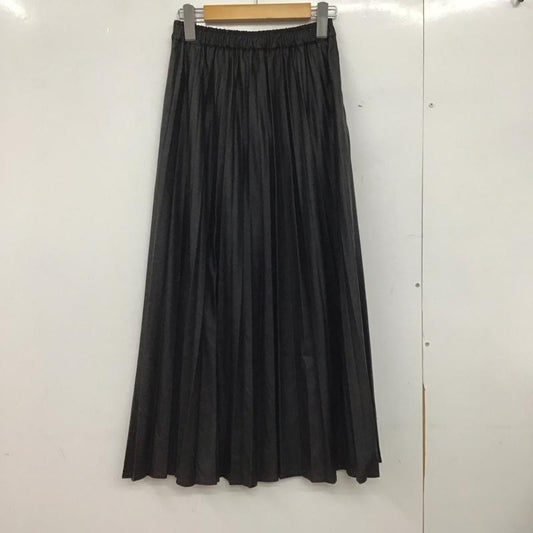 ニコアンド niko and... スカート ロングスカート M 無地 黒 / ブラック /  レディース USED 古着 中古 10147032