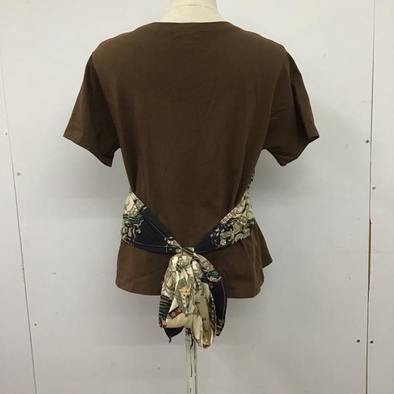 レプシィム LEPSIM カットソー 半袖 半袖カットソー プリントTシャツ クルーネックカットソー FREE 無地 茶 / ブラウン /  レディース USED 古着 中古 10147049