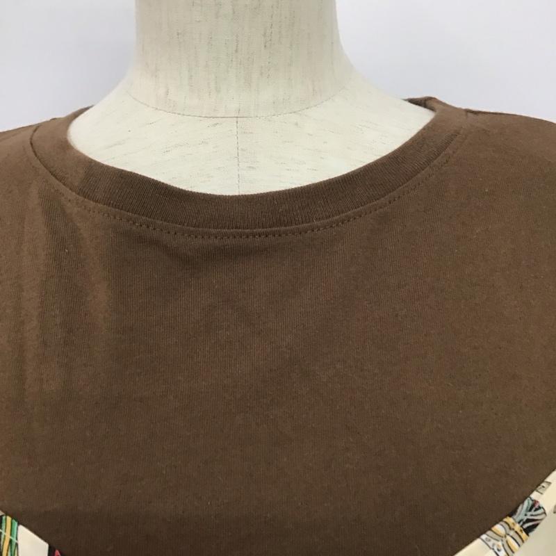 レプシィム LEPSIM カットソー 半袖 半袖カットソー プリントTシャツ クルーネックカットソー FREE 無地 茶 / ブラウン /  レディース USED 古着 中古 10147049