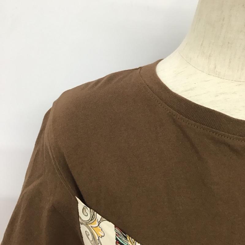 レプシィム LEPSIM カットソー 半袖 半袖カットソー プリントTシャツ クルーネックカットソー FREE 無地 茶 / ブラウン /  レディース USED 古着 中古 10147049