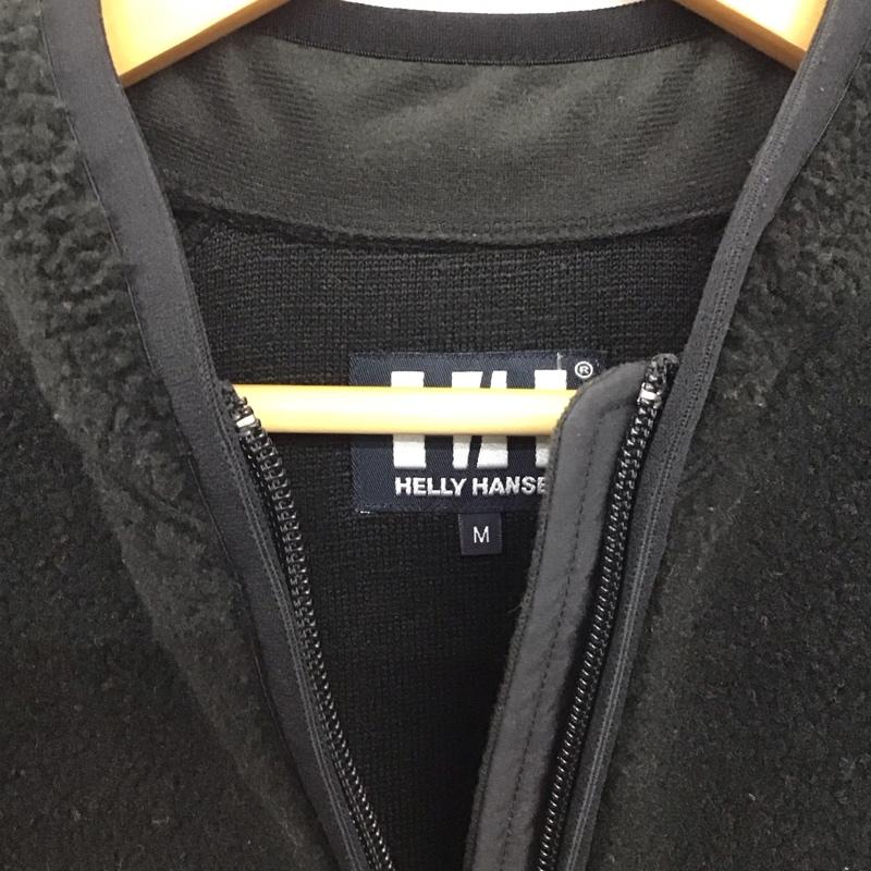 ヘリーハンセン HELLY HANSEN ジャケット、上着 ジャケット、ブレザー ジップアップフリースジャケット アウター 長袖ジャケット M ロゴ、文字 黒 / ブラック /  メンズ USED 古着 中古 10147058