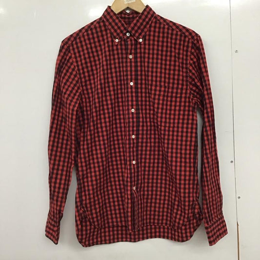 ビームス ジャパン BEAMS JAPAN シャツ、ブラウス 長袖 長袖シャツ チェックシャツ カラーシャツ S チェック 黒 / ブラック / X 赤 / レッド /  メンズ USED 古着 中古 10147067