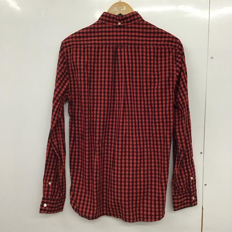 ビームス ジャパン BEAMS JAPAN シャツ、ブラウス 長袖 長袖シャツ チェックシャツ カラーシャツ S チェック 黒 / ブラック / X 赤 / レッド /  メンズ USED 古着 中古 10147067