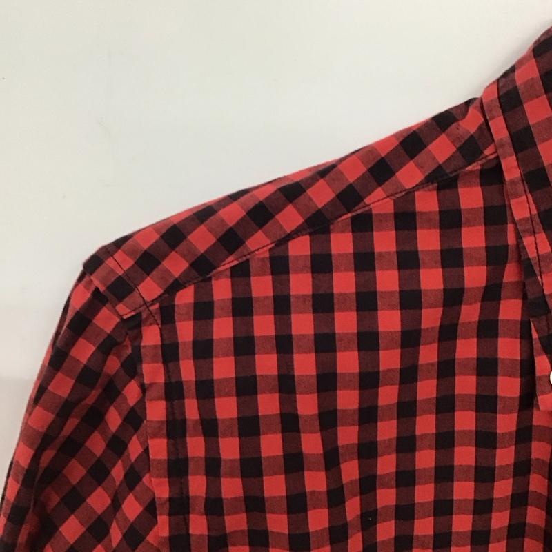 ビームス ジャパン BEAMS JAPAN シャツ、ブラウス 長袖 長袖シャツ チェックシャツ カラーシャツ S チェック 黒 / ブラック / X 赤 / レッド /  メンズ USED 古着 中古 10147067