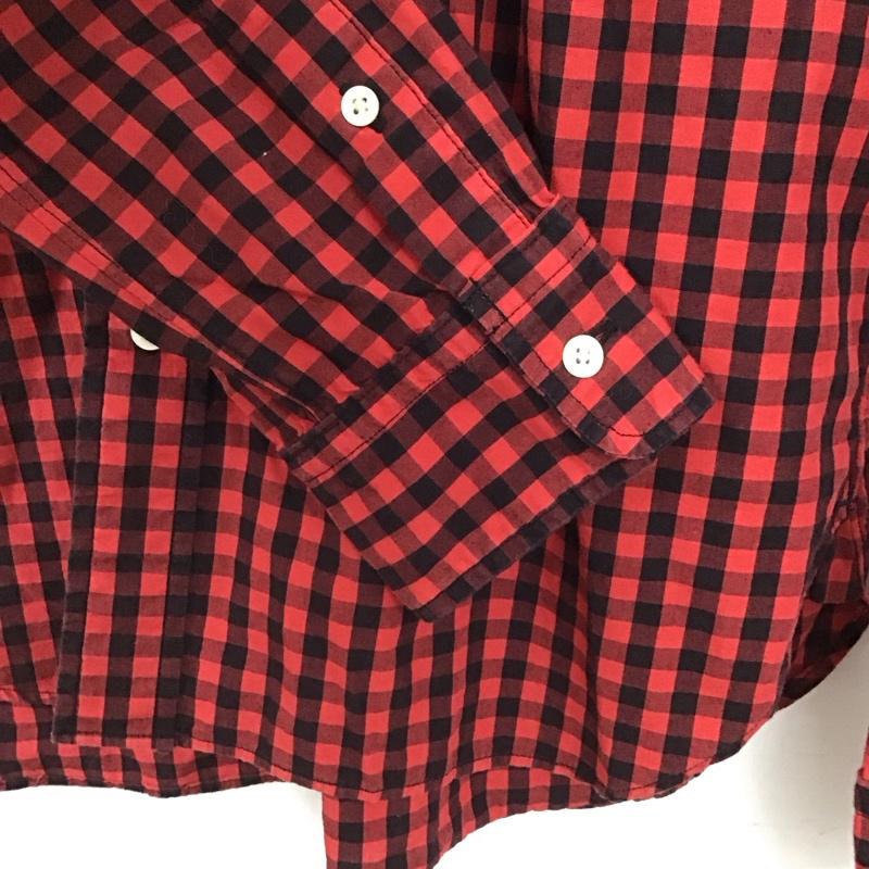 ビームス ジャパン BEAMS JAPAN シャツ、ブラウス 長袖 長袖シャツ チェックシャツ カラーシャツ S チェック 黒 / ブラック / X 赤 / レッド /  メンズ USED 古着 中古 10147067