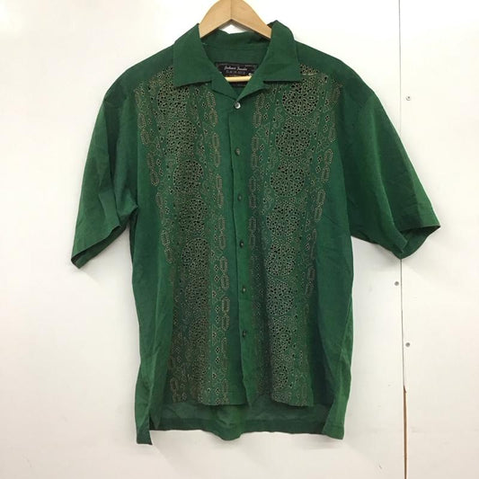 古着 USED シャツ、ブラウス 半袖 半袖シャツ 古着 総柄 総柄 緑 / グリーン /  メンズ USED 古着 中古 10147068