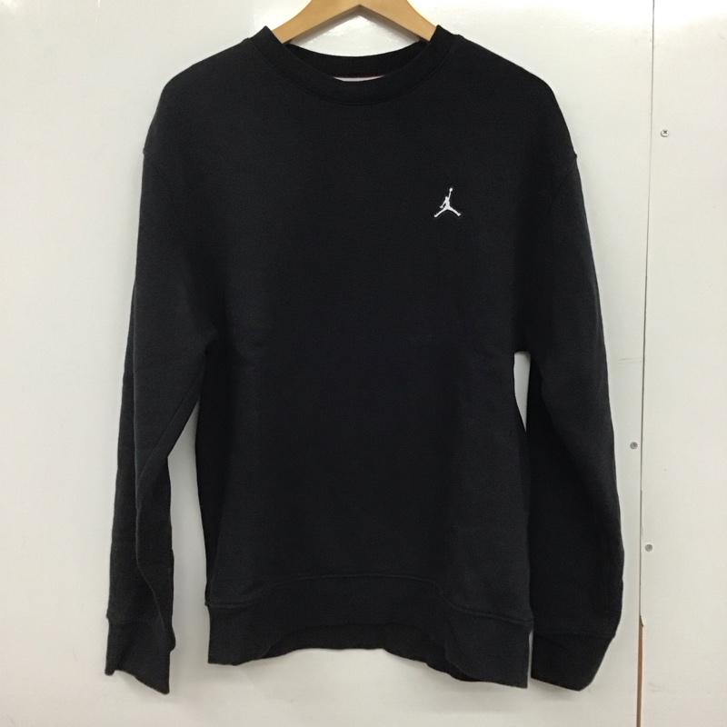 エアジョーダン AIR JORDAN トレーナー 長袖 dq7521-010 ESSフリースLSクルー 長袖トレーナー スウェット M ロゴ、文字 黒 / ブラック /  メンズ USED 古着 中古 10147069