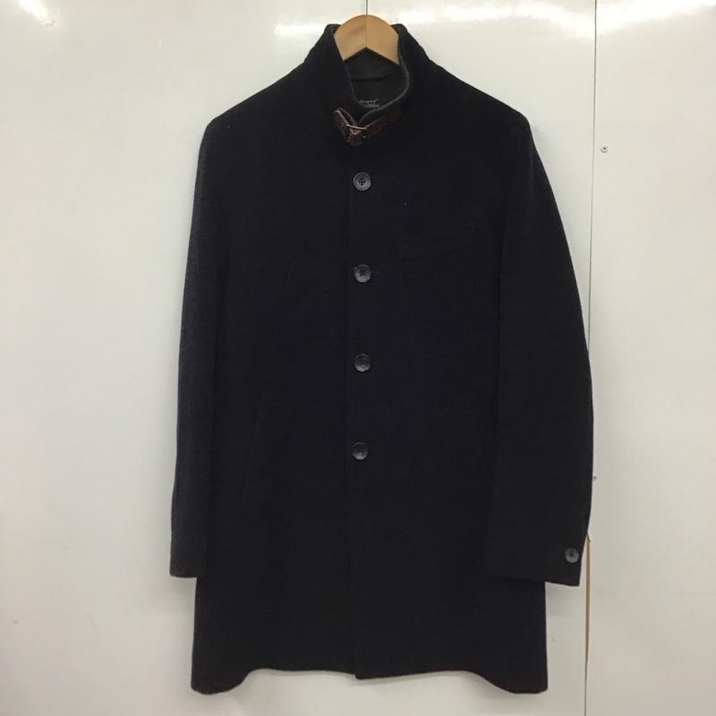 ユナイテッドアローズ UNITED ARROWS コート コート一般 コート アウター フロントボタン スタンドカラー S 無地 紺 / ネイビー /  メンズ USED 古着 中古 10147085