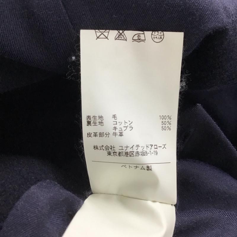 ユナイテッドアローズ UNITED ARROWS コート コート一般 コート アウター フロントボタン スタンドカラー S 無地 紺 / ネイビー /  メンズ USED 古着 中古 10147085