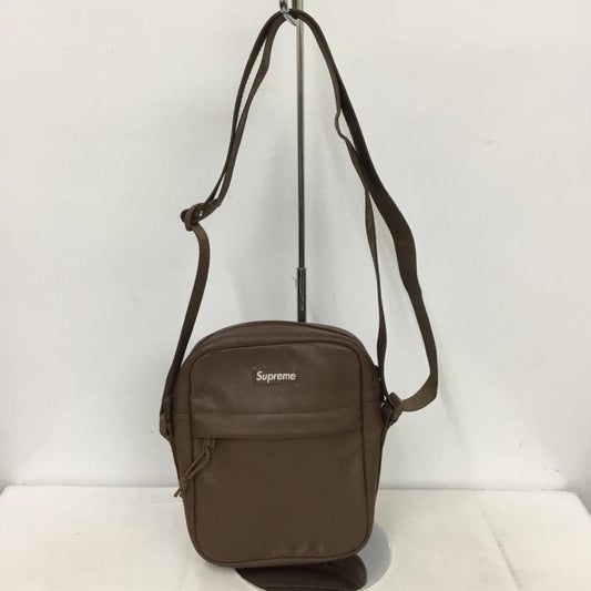 シュプリーム Supreme ショルダーバッグ ショルダーバッグ 24FW 24AW Leather Shoulder Bag レザー ロゴ、文字 茶 / ブラウン /  メンズ USED 古着 中古 10147146