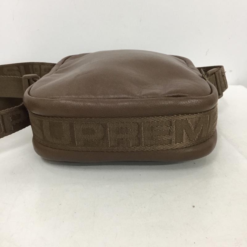 シュプリーム Supreme ショルダーバッグ ショルダーバッグ 24FW 24AW Leather Shoulder Bag レザー ロゴ、文字 茶 / ブラウン /  メンズ USED 古着 中古 10147146