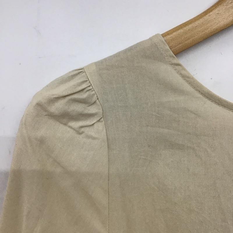 ダブルクローゼット w closet ワンピース ロングスカート 350059 キルティングベスト 長袖ワンピース セット 無地 ベージュ / ベージュ /  レディース USED 古着 中古 10147149