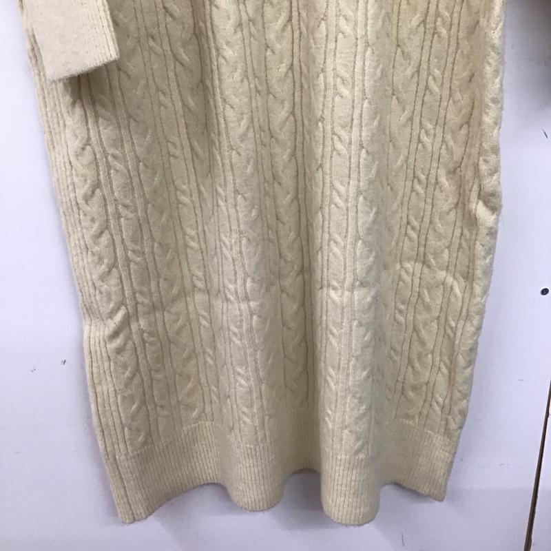 フリークスストア FREAK S STORE ワンピース ロングスカート F22-TKK-10 ニットワンピース 長袖 ケーブル編み FREE 無地 アイボリー / アイボリー /  レディース USED 古着 中古 10147150