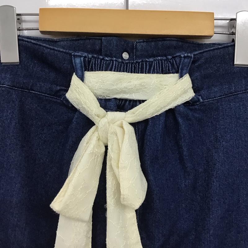 アクシーズファム axes femme スカート ミニスカート M 無地 インディゴ / インディゴ /  レディース USED 古着 中古 10147165