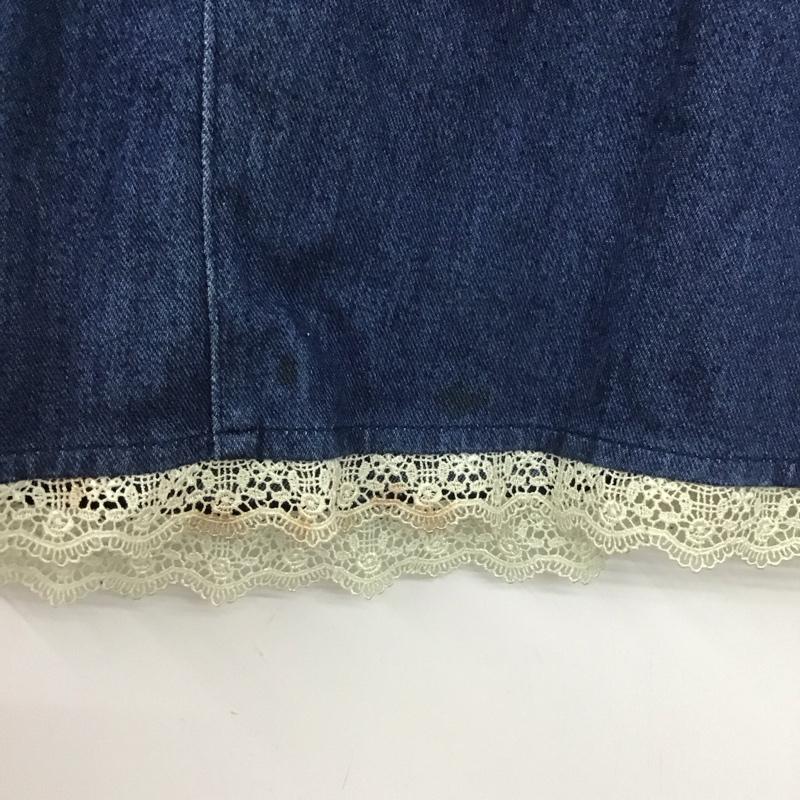 アクシーズファム axes femme スカート ミニスカート M 無地 インディゴ / インディゴ /  レディース USED 古着 中古 10147165