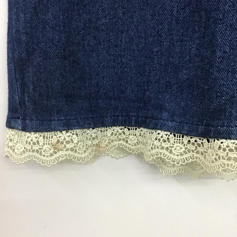 アクシーズファム axes femme スカート ミニスカート M 無地 インディゴ / インディゴ /  レディース USED 古着 中古 10147165