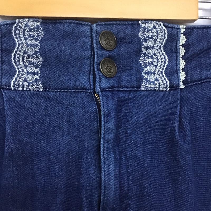 アクシーズファム axes femme スカート ミニスカート M 無地 インディゴ / インディゴ /  レディース USED 古着 中古 10147165