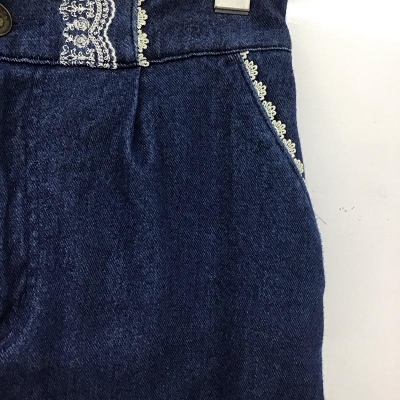 アクシーズファム axes femme スカート ミニスカート M 無地 インディゴ / インディゴ /  レディース USED 古着 中古 10147165