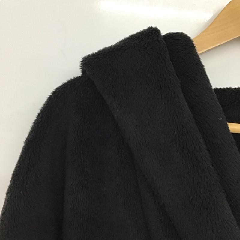 エモダ EMODA コート コート一般 041230001101 ボアコート フード FREE 無地 黒 / ブラック /  レディース USED 古着 中古 10147172