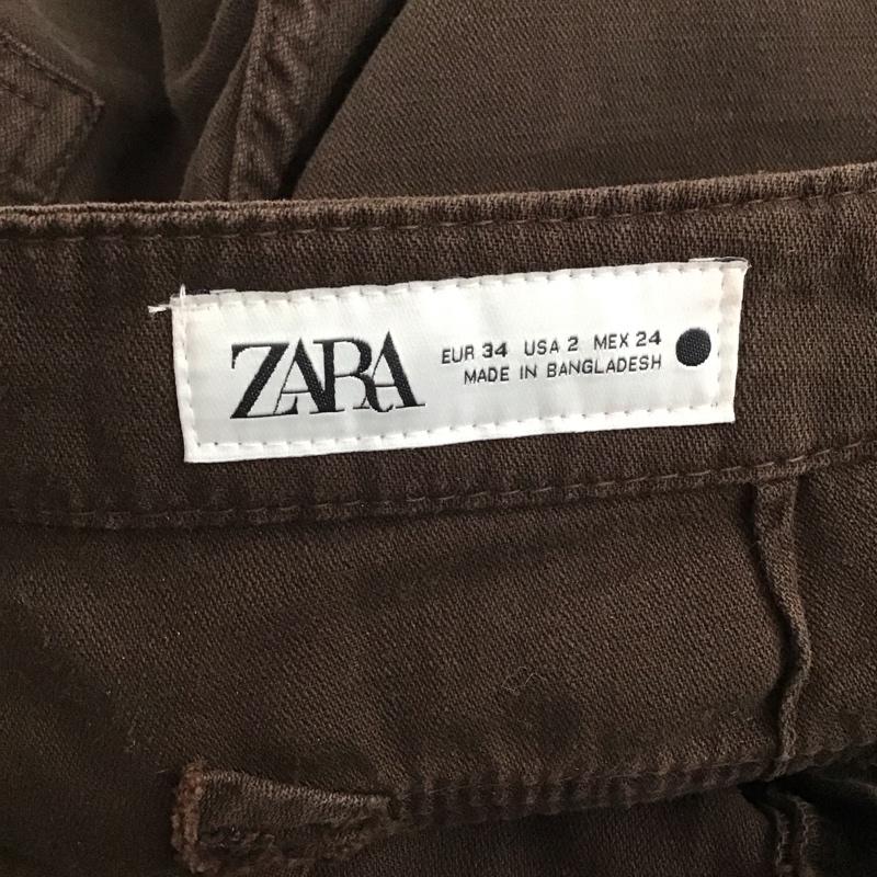 ザラ ZARA パンツ ワークパンツ、ペインターパンツ 4877 261 700 カーゴパンツ 無地 茶 / ブラウン /  レディース USED 古着 中古 10147178