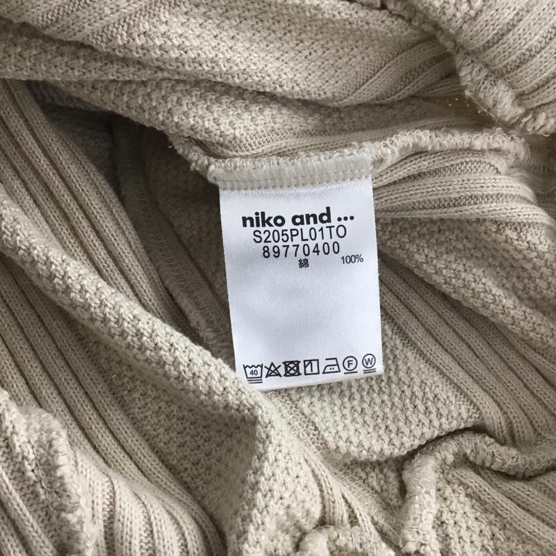 ニコアンド niko and... パンツ ワークパンツ、ペインターパンツ ワイドパンツ カジュアルパンツ ワークパンツ 4 ストライプ ベージュ / ベージュ /  レディース USED 古着 中古 10147181
