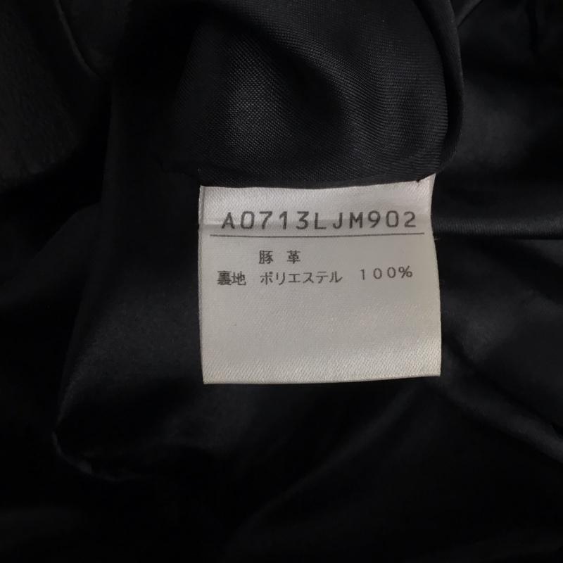 メルローズ MELROSE ジャケット、上着 ジャケット、ブレザー レザージャケット ボタンジャケット アウター 3 無地 黒 / ブラック /  レディース USED 古着 中古 10147186
