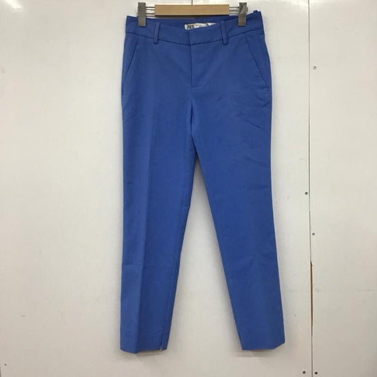 ザラ ZARA パンツ スラックス スラックスパンツ スリムパンツ 34 無地 青 / ブルー /  レディース USED 古着 中古 10147227