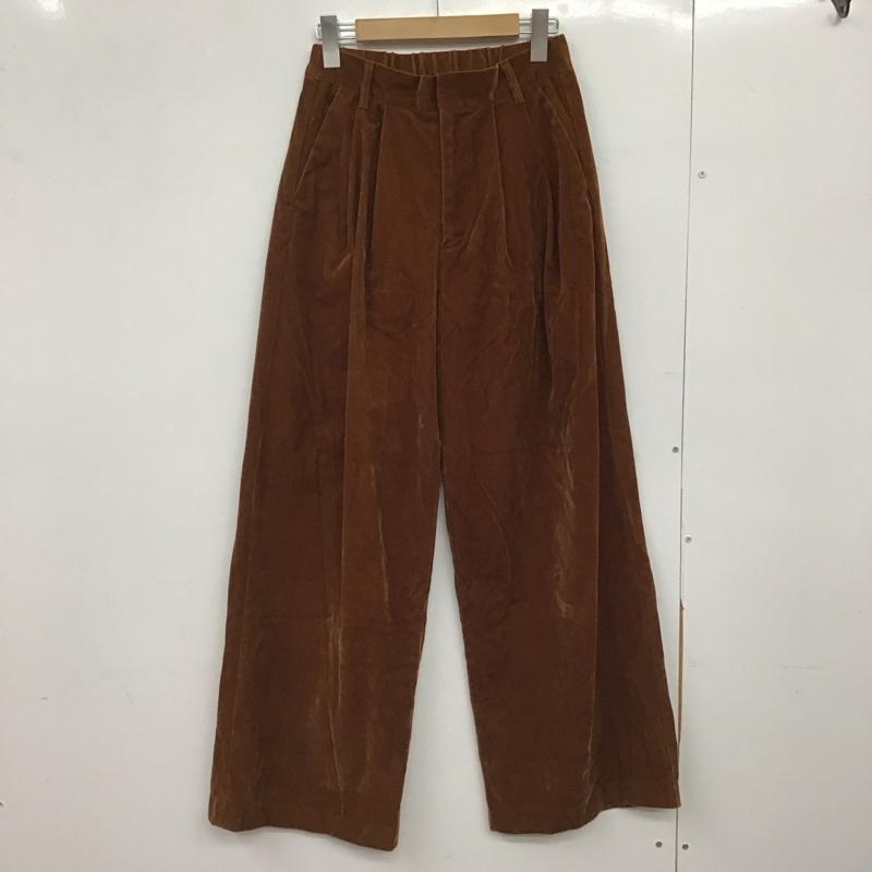 エヘカソポ ehka sopo パンツ スラックス FREE 無地 茶 / ブラウン /  レディース USED 古着 中古 10147232
