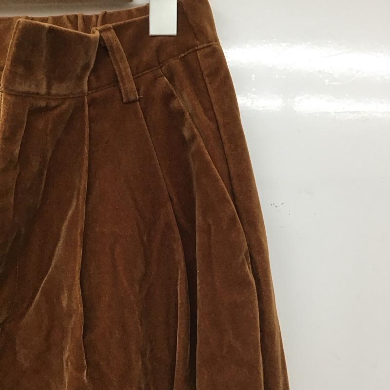 エヘカソポ ehka sopo パンツ スラックス FREE 無地 茶 / ブラウン /  レディース USED 古着 中古 10147232