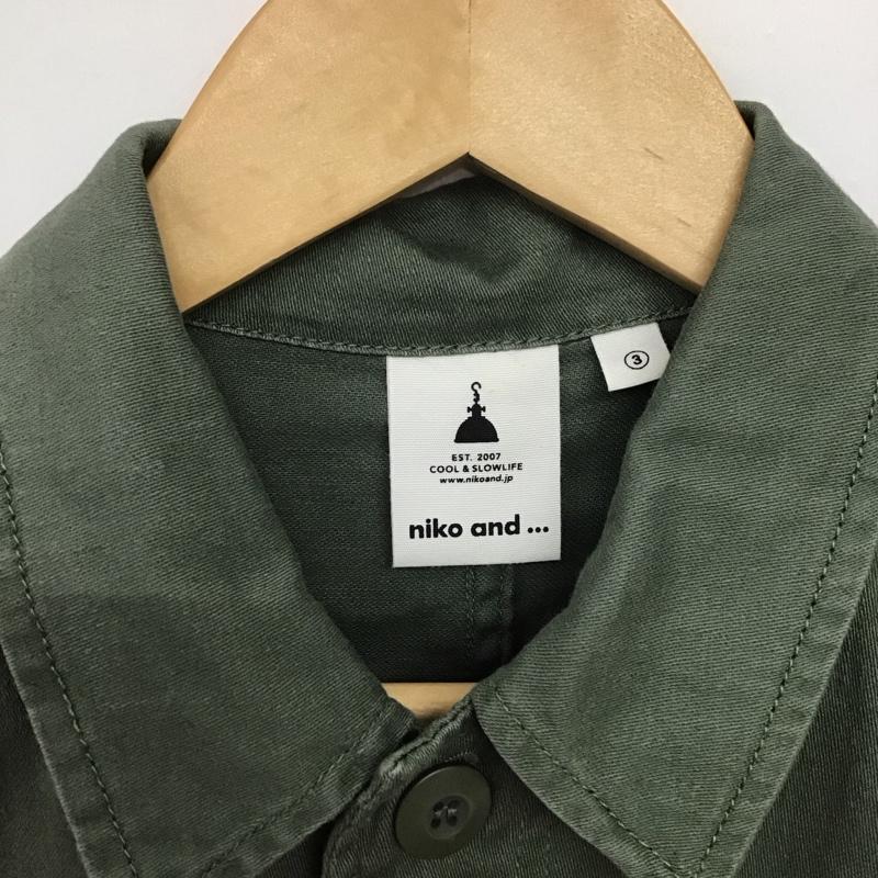 ニコアンド niko and... ベスト ベスト ミリタリーベスト フロントボタン 3 無地 カーキ / カーキ /  レディース USED 古着 中古 10147233