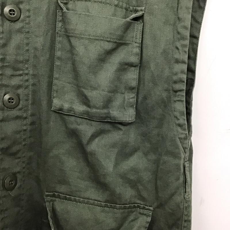 ニコアンド niko and... ベスト ベスト ミリタリーベスト フロントボタン 3 無地 カーキ / カーキ /  レディース USED 古着 中古 10147233