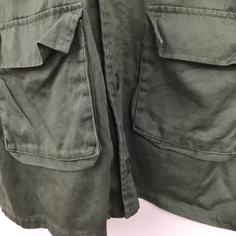 ニコアンド niko and... ベスト ベスト ミリタリーベスト フロントボタン 3 無地 カーキ / カーキ /  レディース USED 古着 中古 10147233