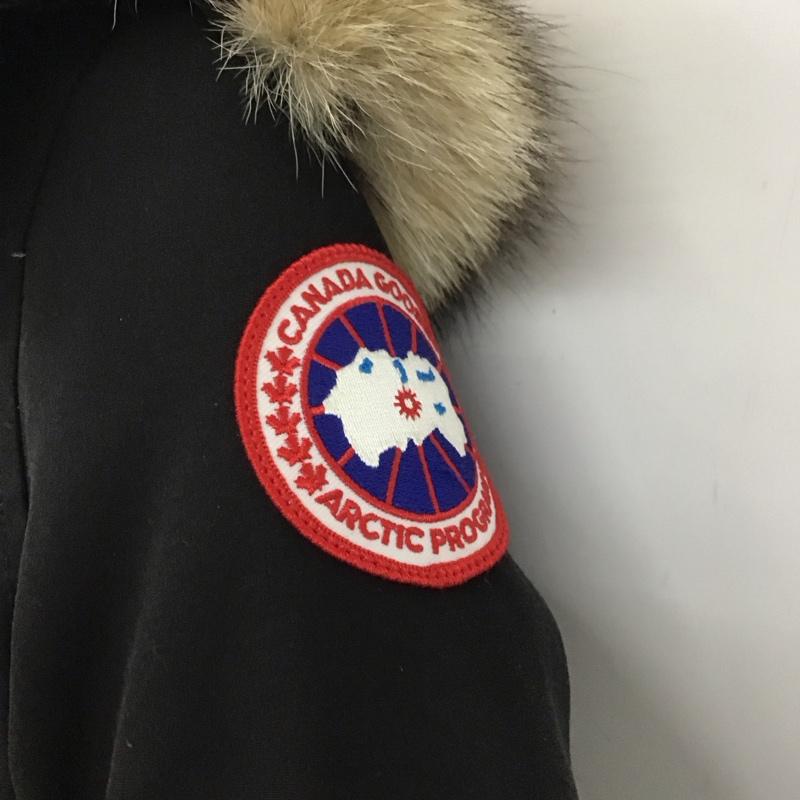 カナダグース CANADA GOOSE ジャケット、上着 ジャンパー、ブルゾン ジップアップジャケット ナイロンジャケット アウター S ロゴ、文字 黒 / ブラック /  レディース USED 古着 中古 10147251