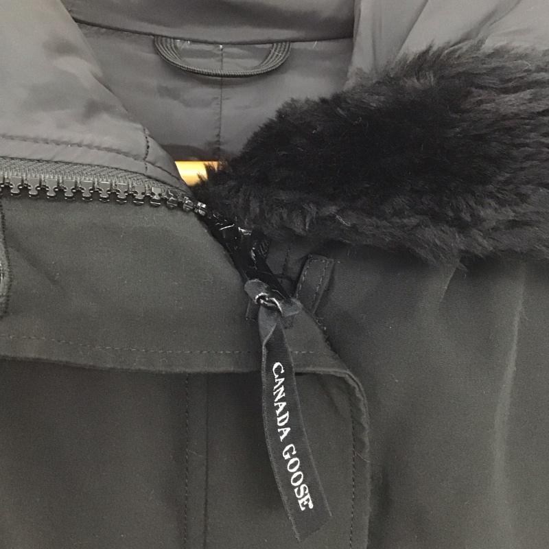 カナダグース CANADA GOOSE ジャケット、上着 ジャンパー、ブルゾン ジップアップジャケット ナイロンジャケット アウター S ロゴ、文字 黒 / ブラック /  レディース USED 古着 中古 10147251