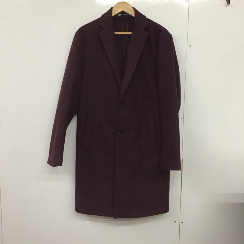 ザラ ZARA コート コート一般 ロングコート カラージャケット アウター S 無地 紫 / パープル /  メンズ USED 古着 中古 10147254