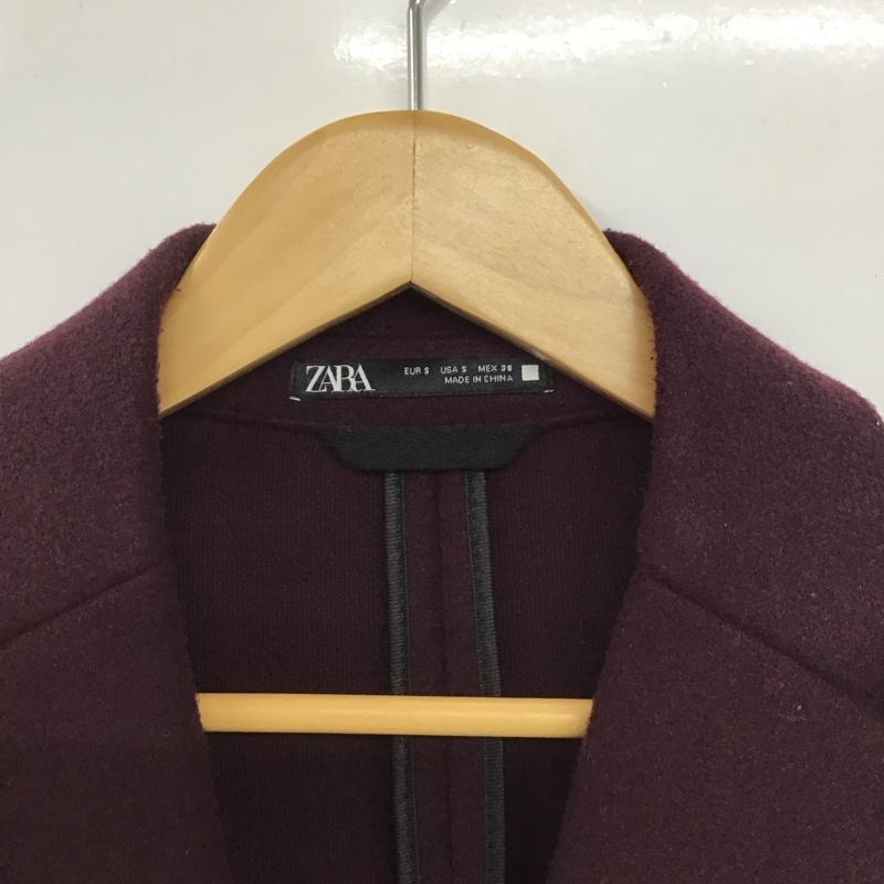 ザラ ZARA コート コート一般 ロングコート カラージャケット アウター S 無地 紫 / パープル /  メンズ USED 古着 中古 10147254