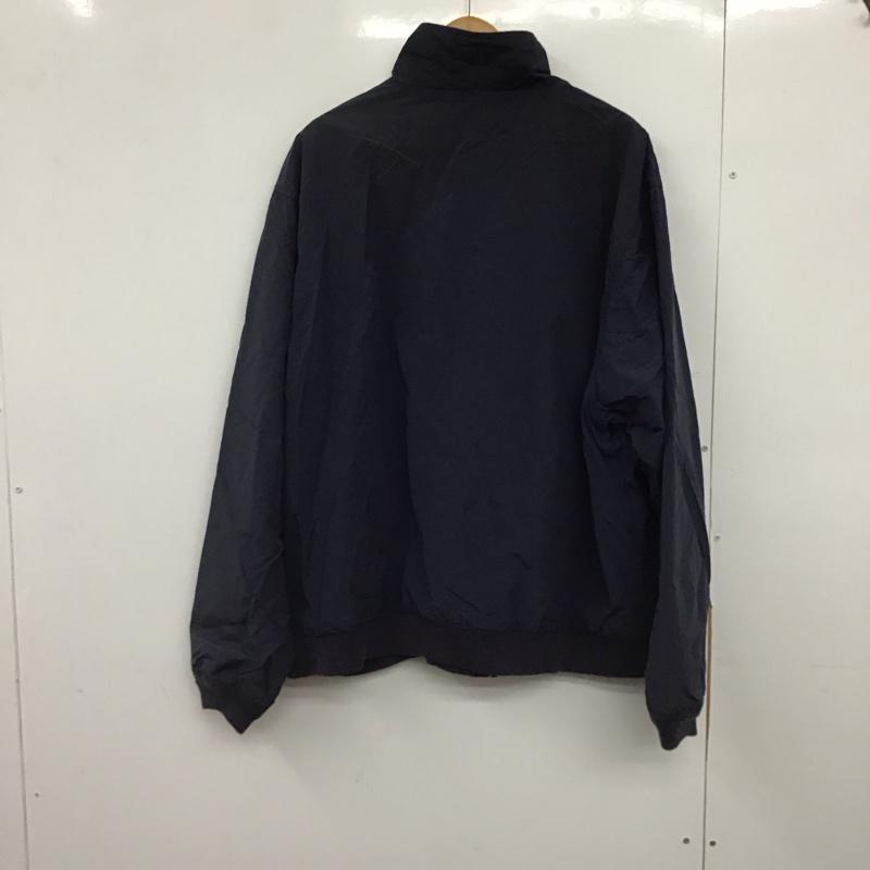 エディーバウアー Eddie Bauer ジャケット、上着 ジャンパー、ブルゾン ジップアップジャケット ナイロンジャケット アウター XL ロゴ、文字 紺 / ネイビー /  メンズ USED 古着 中古 10147264