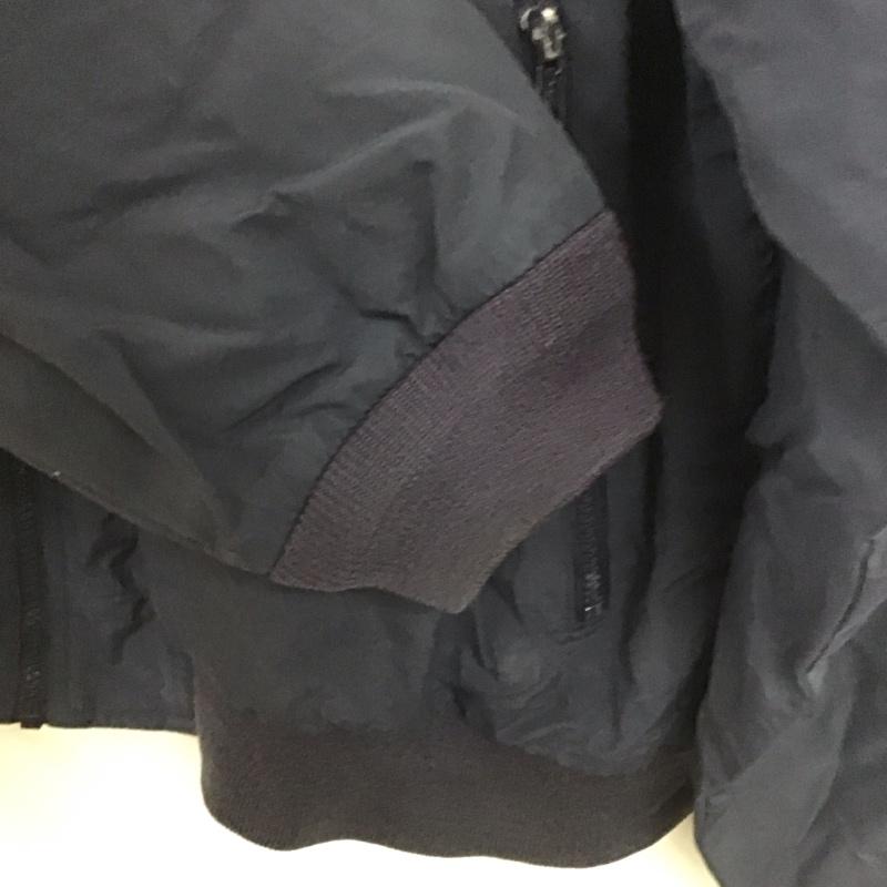 エディーバウアー Eddie Bauer ジャケット、上着 ジャンパー、ブルゾン ジップアップジャケット ナイロンジャケット アウター XL ロゴ、文字 紺 / ネイビー /  メンズ USED 古着 中古 10147264