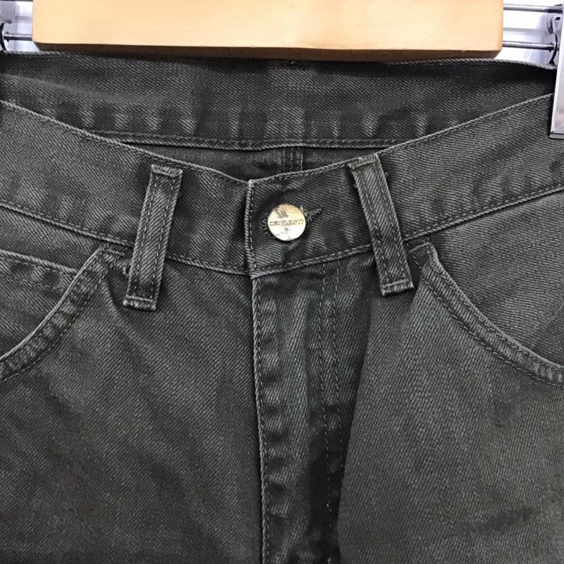 カーハート Carhartt パンツ デニム、ジーンズ デニムパンツ スリムパンツ カジュアルパンツ 30インチ ロゴ、文字 カーキ / カーキ /  メンズ USED 古着 中古 10147275