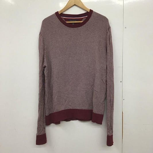 トミーヒルフィガー TOMMY HILFIGER ニット、セーター 長袖 長袖ニットカットソー クルーネック セーター XL 総柄 マルチカラー / マルチカラー /  メンズ USED 古着 中古 10147294