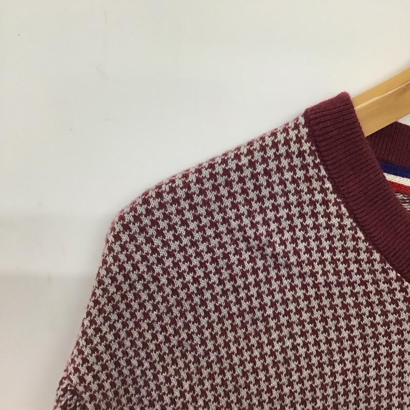 トミーヒルフィガー TOMMY HILFIGER ニット、セーター 長袖 長袖ニットカットソー クルーネック セーター XL 総柄 マルチカラー / マルチカラー /  メンズ USED 古着 中古 10147294