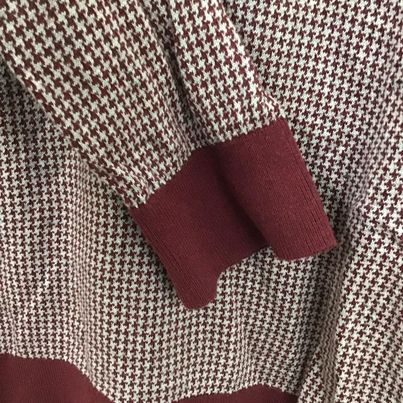 トミーヒルフィガー TOMMY HILFIGER ニット、セーター 長袖 長袖ニットカットソー クルーネック セーター XL 総柄 マルチカラー / マルチカラー /  メンズ USED 古着 中古 10147294