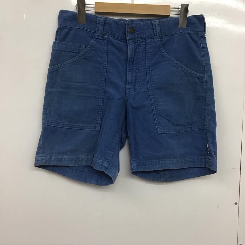 ハリウッドランチマーケット H.R MARKET パンツ ショートパンツ ショートパンツ ハーフパンツ カジュアルパンツ コーデュロイパンツ 1 ロゴ、文字 水色 / ライトブルー /  メンズ USED 古着 中古 10147336