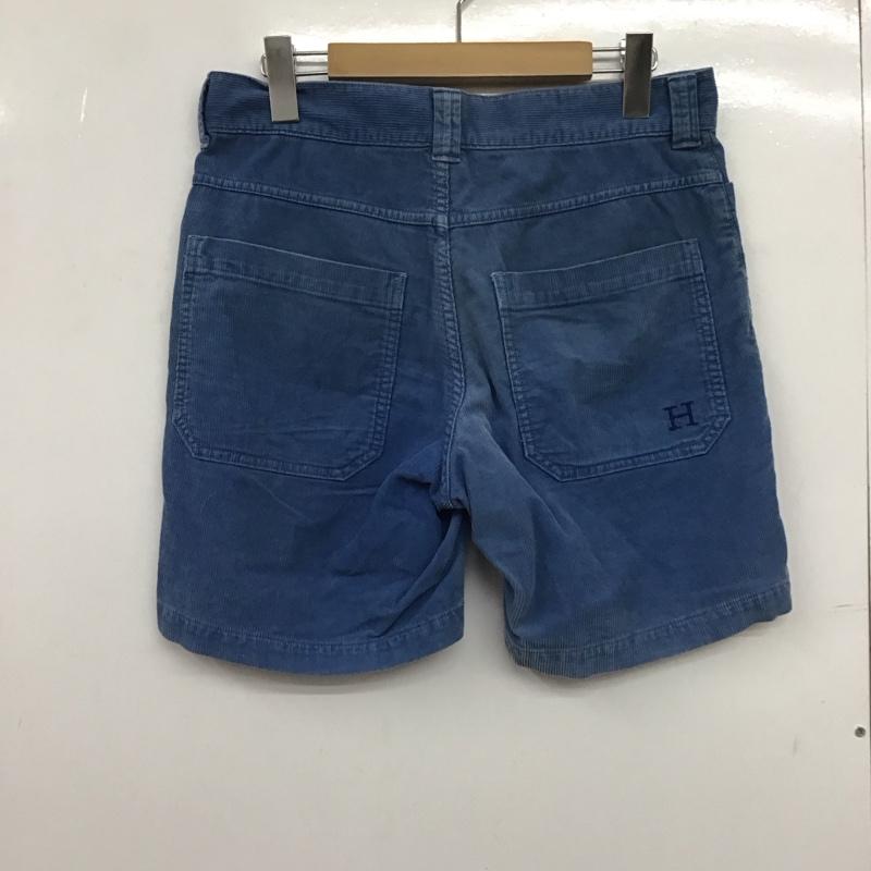 ハリウッドランチマーケット H.R MARKET パンツ ショートパンツ ショートパンツ ハーフパンツ カジュアルパンツ コーデュロイパンツ 1 ロゴ、文字 水色 / ライトブルー /  メンズ USED 古着 中古 10147336