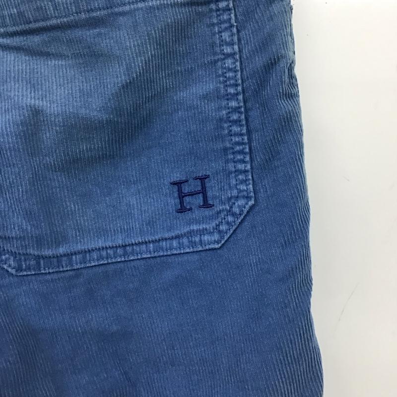 ハリウッドランチマーケット H.R MARKET パンツ ショートパンツ ショートパンツ ハーフパンツ カジュアルパンツ コーデュロイパンツ 1 ロゴ、文字 水色 / ライトブルー /  メンズ USED 古着 中古 10147336