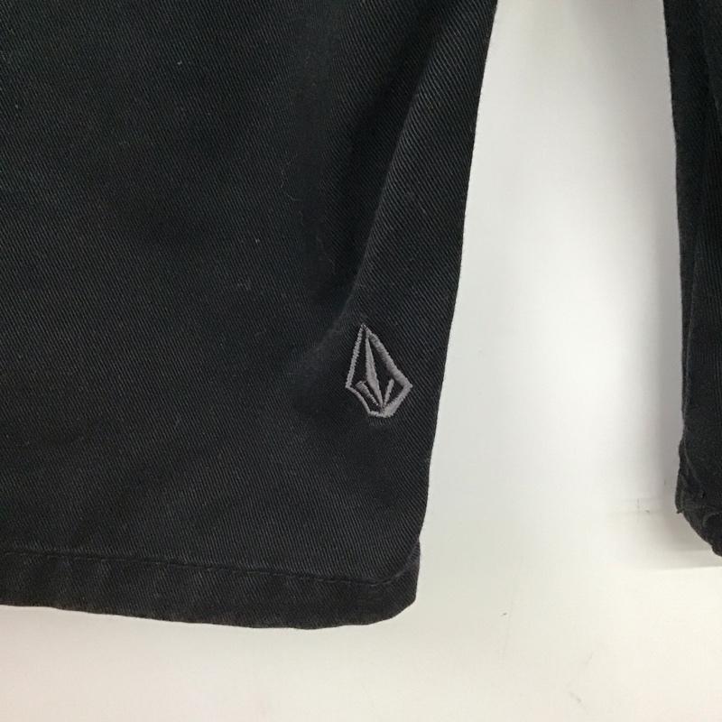 ボルコム VOLCOM パンツ ショートパンツ ショートパンツ ハーフパンツ カジュアルパンツ 29インチ 無地 黒 / ブラック /  メンズ USED 古着 中古 10147337